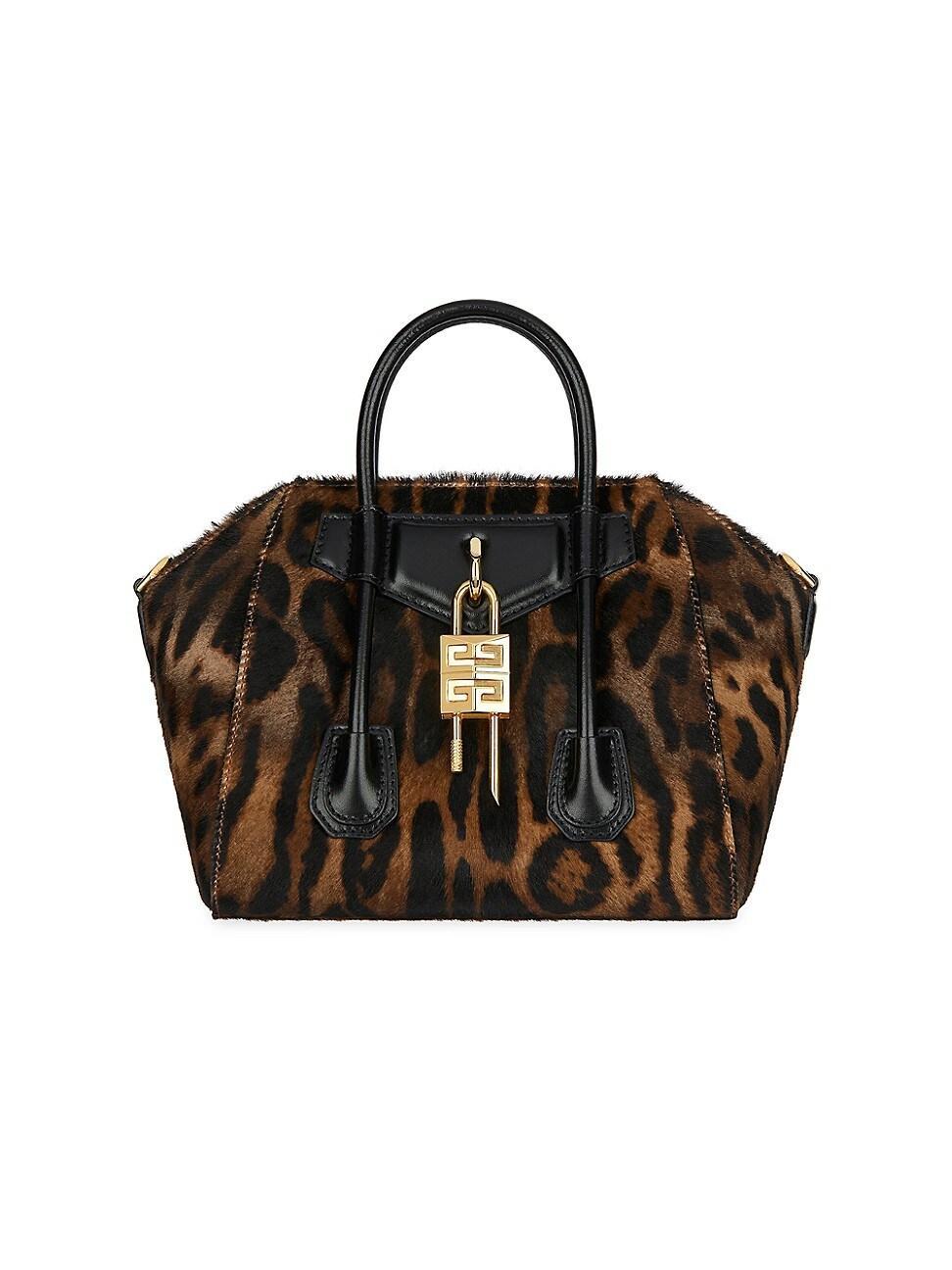 Givenchy Mini Antigona Lock Genuine Calf Hair Satchel Product Image