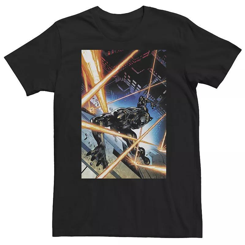 Big & Tall Marvel Black Panther Comixology Comic Cover Tee, Mens Product Image