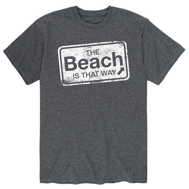 Mens The Beach Is That Way Tee Product Image