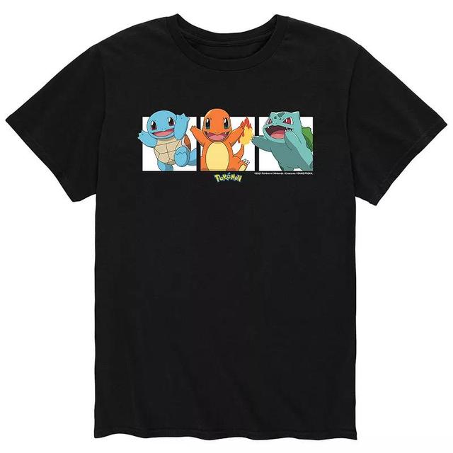 Mens Pokemon Character Squares Tee Blue Product Image