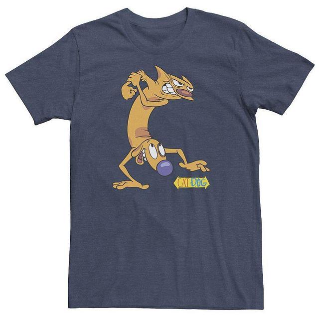 Big & Tall Nickelodeon CatDog Tough Guys Tee, Mens Med Blue Product Image