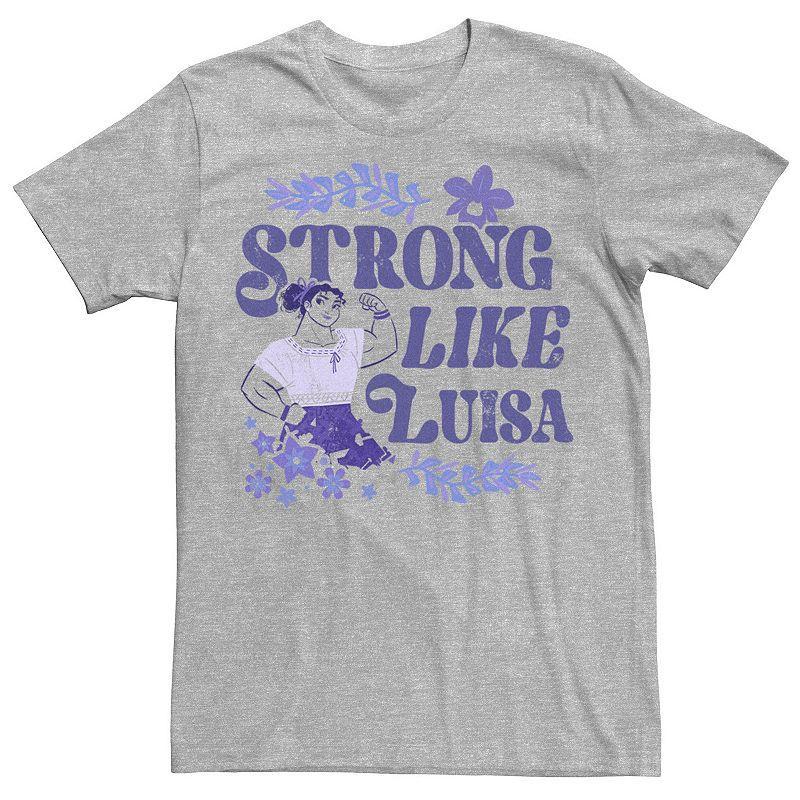 Disneys Encanto Strong Like Luisa Madrigal Mens Tee Athletic Grey Product Image