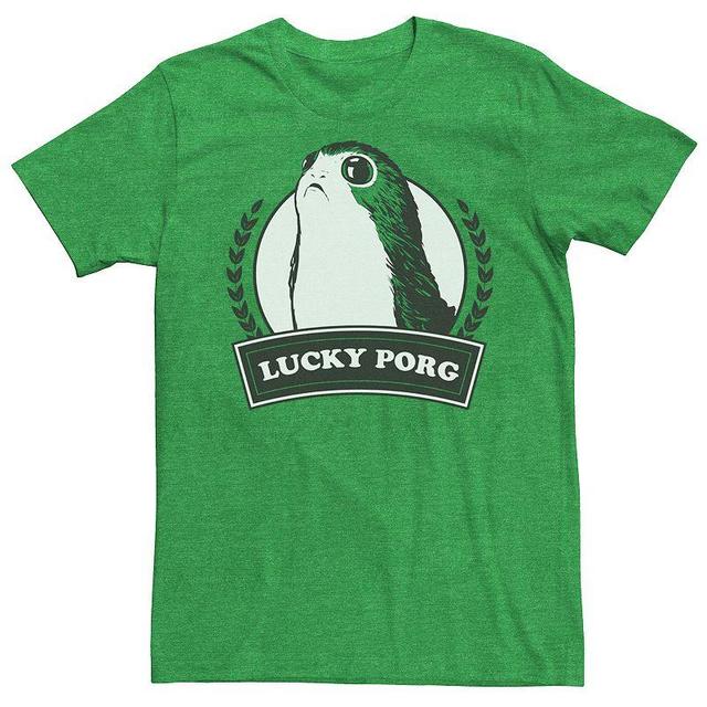 Mens Star Wars Lucky Porg St. Patricks Tee Kelly Grey Product Image