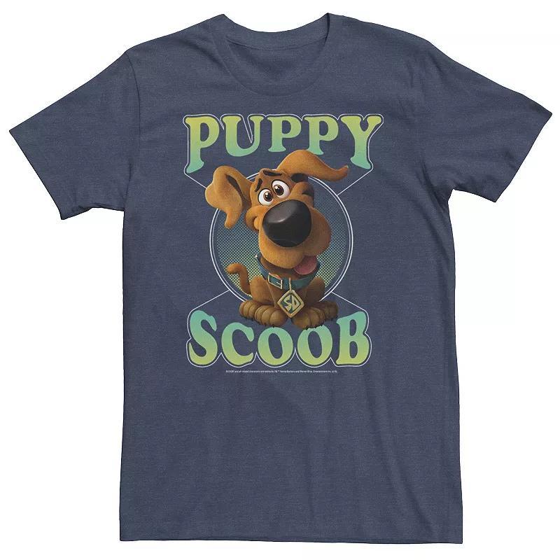 Big & Tall Scooby-Doo Little Puppy Scoob Portrait Tee, Mens Navy Grey Product Image