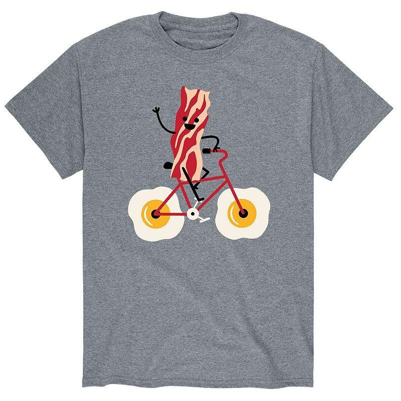 Mens Bacon Bike Tee Grey Product Image