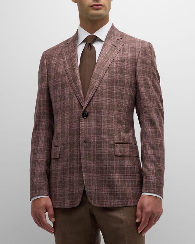 Mens Textured Wool & Cashmere Jacket Product Image