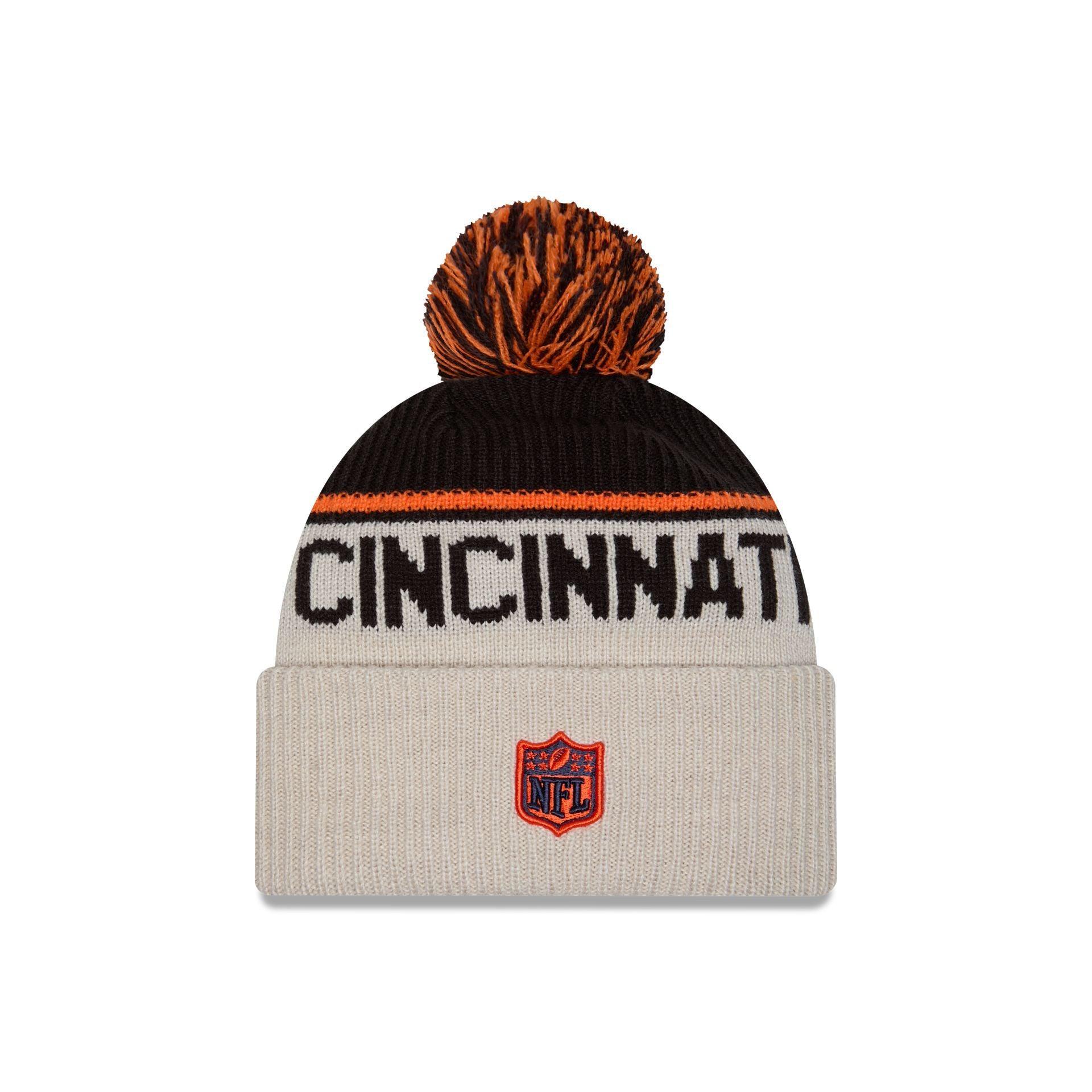 Cincinnati Bengals 2024 Cold Weather Historic Pom Knit Hat Male Product Image