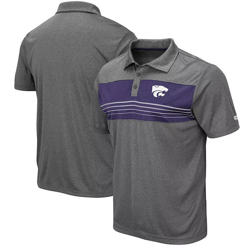 Mens Colosseum Heathered Charcoal Appalachian State Mountaineers Smithers Polo Product Image