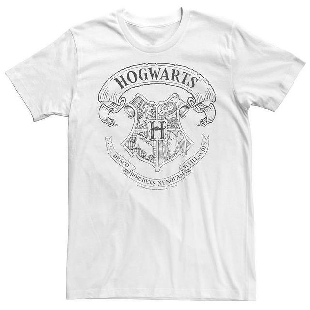 Mens Harry Potter Hogwarts Crest Outline Graphic Tee Product Image