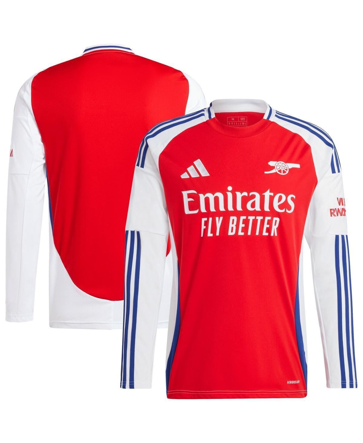 Adidas Mens Red Arsenal 2024/25 Home Long Sleeve Replica Jersey - Red Product Image