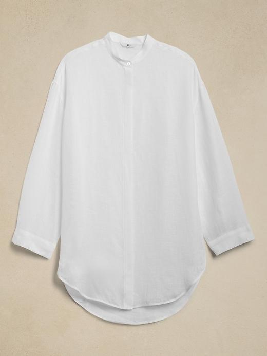 Oversized Linen Gauze Tunic Product Image