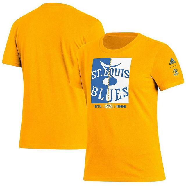 Womens adidas St. Louis Blues Reverse Retro 2.0 Playmaker T-Shirt Product Image