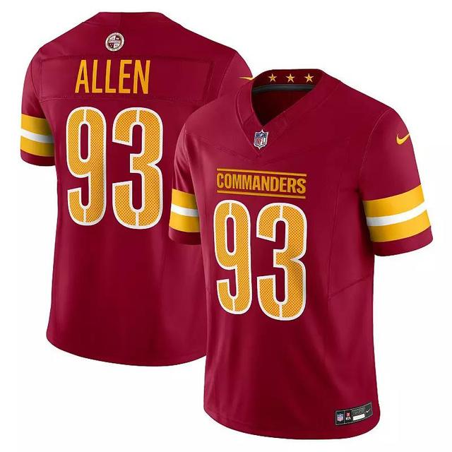 Mens Nike Jonathan Allen Burgundy Washington Commanders Vapor F.U.S.E. Limited Jersey Product Image