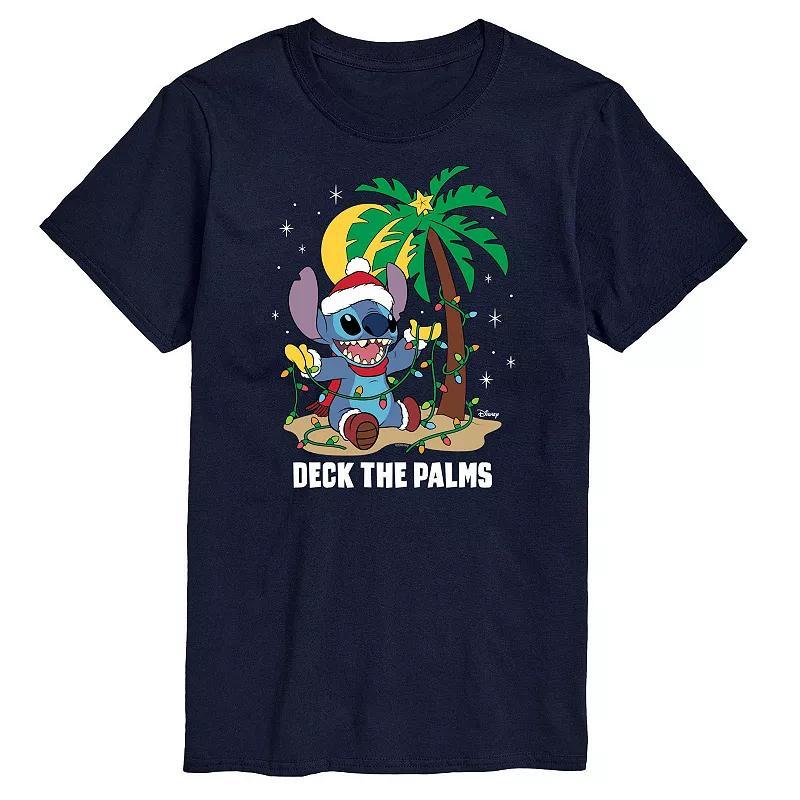 Disneys Lilo & Stitch Big & Tall Deck The Palms Graphic Tee, Mens Product Image