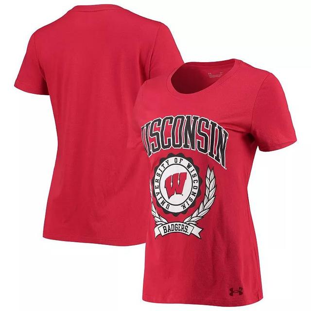 Womens Under Armour Wisconsin Badgers T-Shirt Product Image