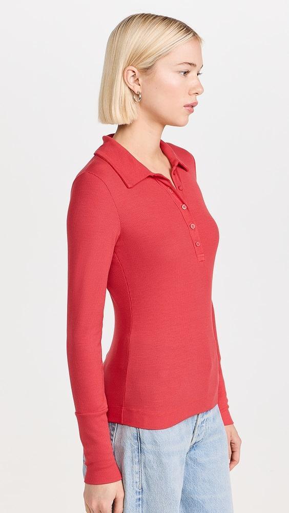 Stateside 2x1 Fine Rib Polo | Shopbop Product Image