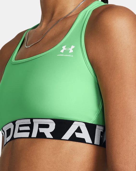 Women's HeatGear® Armour Mid Branded Sports Bra Product Image