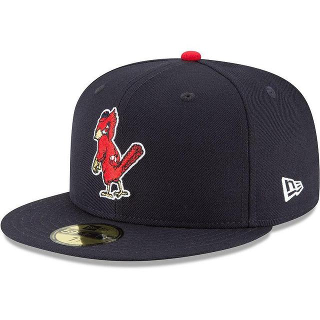 Mens New Era St. Louis Cardinals Cooperstown Collection Wool 59FIFTY Fitted Hat Blue Product Image