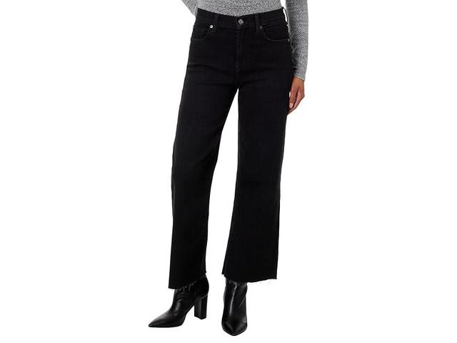 7 For All Mankind Cropped Alexa Rose (Black Rose) Women's Jeans Product Image