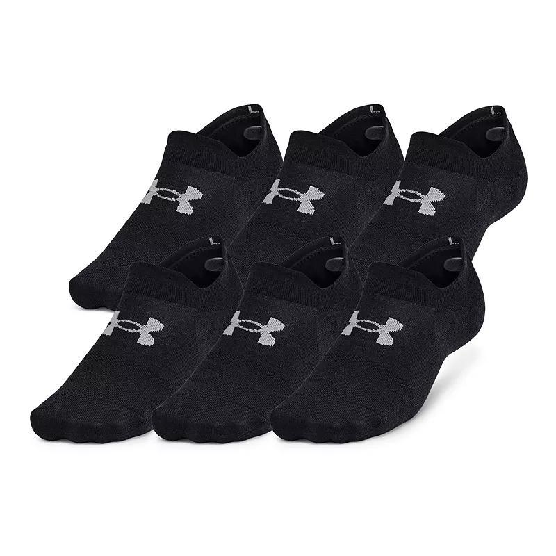 Unisex Under Armour UA Essential 6-Pack Ultra Low Socks, Womens Product Image