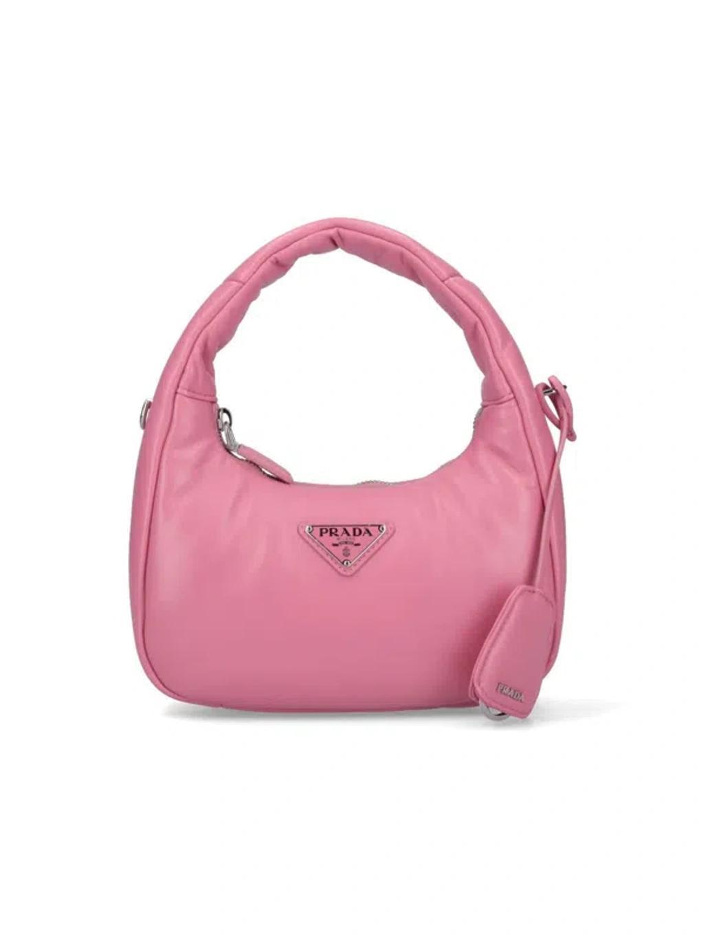 "soft Nappa" Mini Bag In Pink Product Image