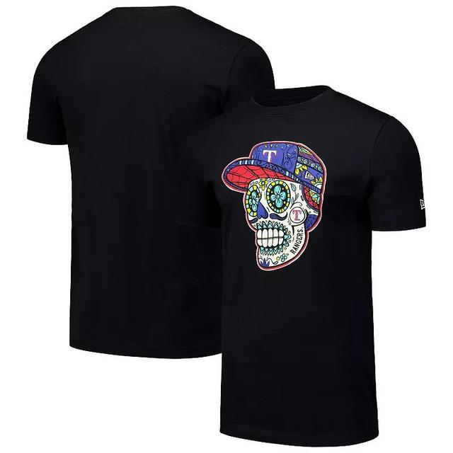 Mens New Era Texas Rangers Sugar Skulls T-Shirt Product Image