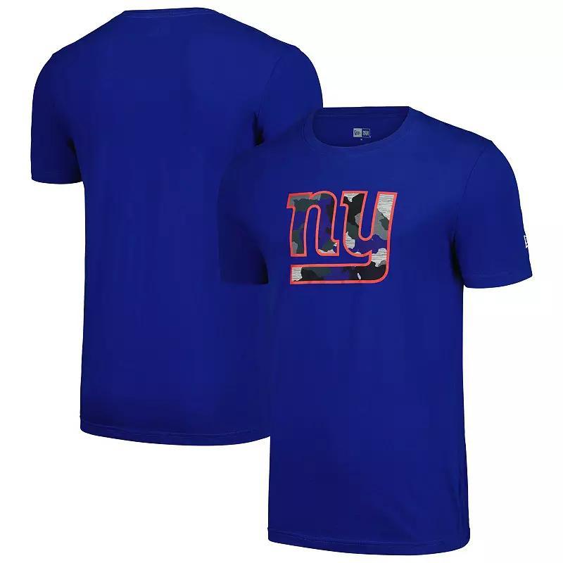 Mens New Era Royal New York Giants Camo Logo T-Shirt Product Image