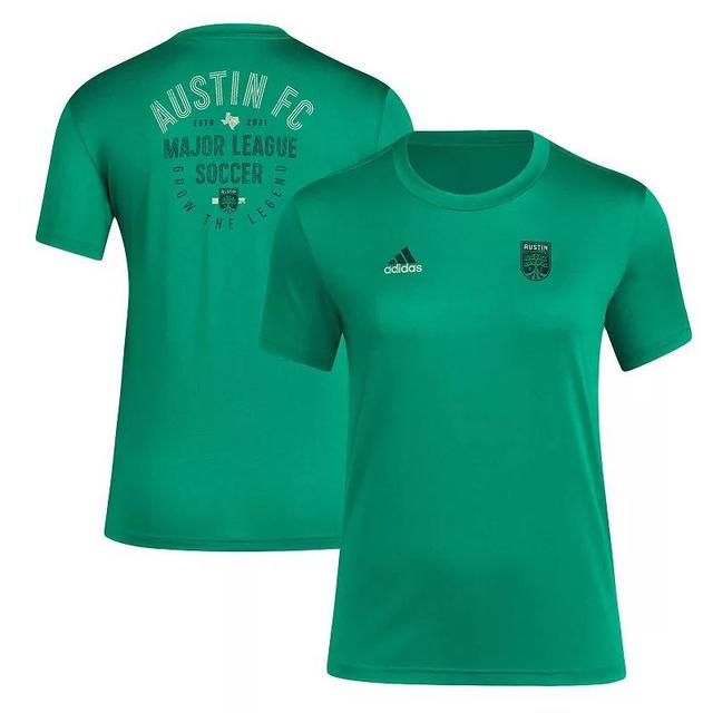 Womens adidas Green Austin FC Local Stoic T-Shirt Product Image