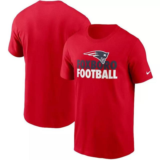 Mens Nike Red New England Patriots Hometown Collection Foxboro T-Shirt Product Image