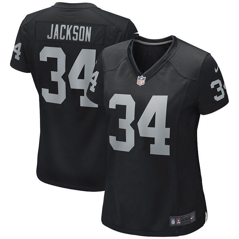 Womens Nike Bo Jackson Black Las Vegas Raiders Game Retired Player Jersey - Black Product Image