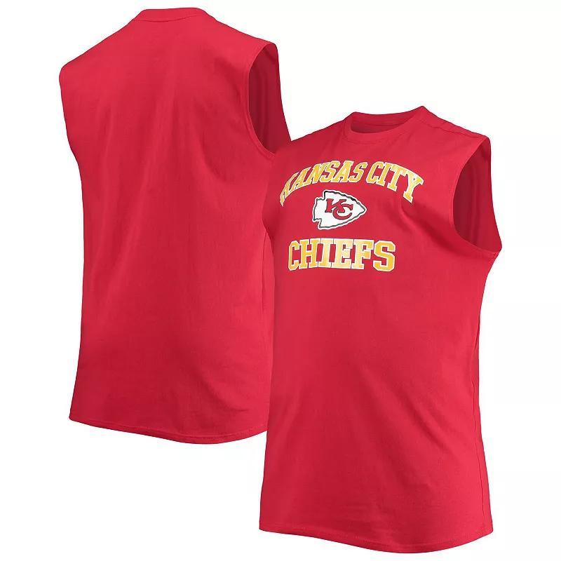 Mens Kansas City Chiefs Big & Tall Muscle Tank Top Product Image