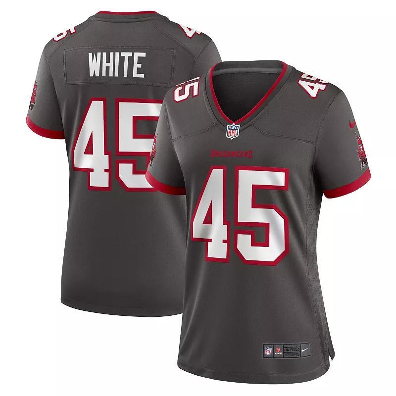 Womens Nike Devin White Pewter Tampa Bay Buccaneers Game Jersey Product Image