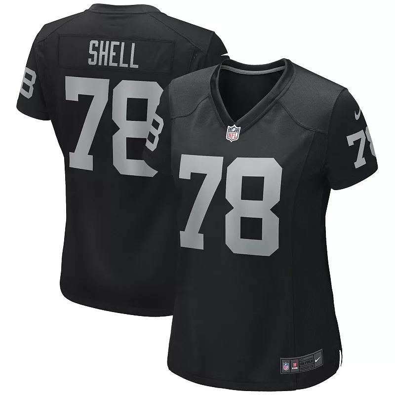 Womens Nike Art Shell Black Las Vegas Raiders Game Retired Player Jersey Product Image