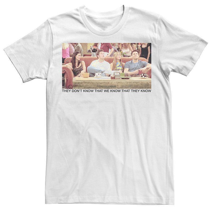 Mens Friends Group Couch CP Photo Real Group Shot Tee Product Image