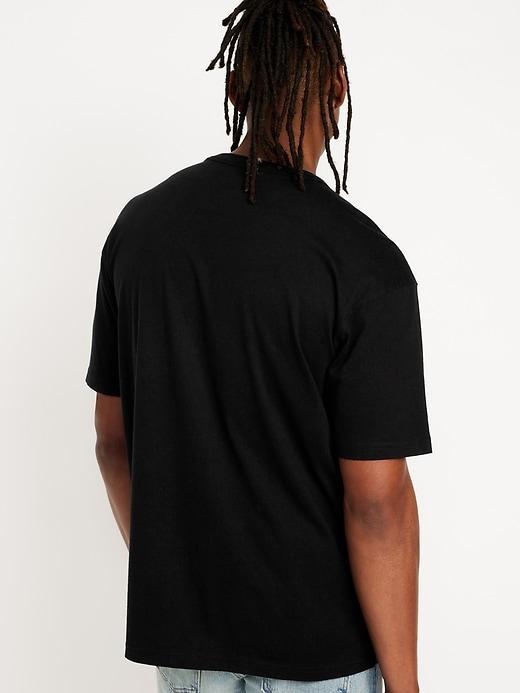 Loose Fit Crew-Neck T-Shirt Product Image