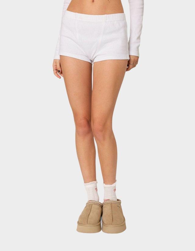 EDIKTED Rebekah Ribbed Shorts Product Image