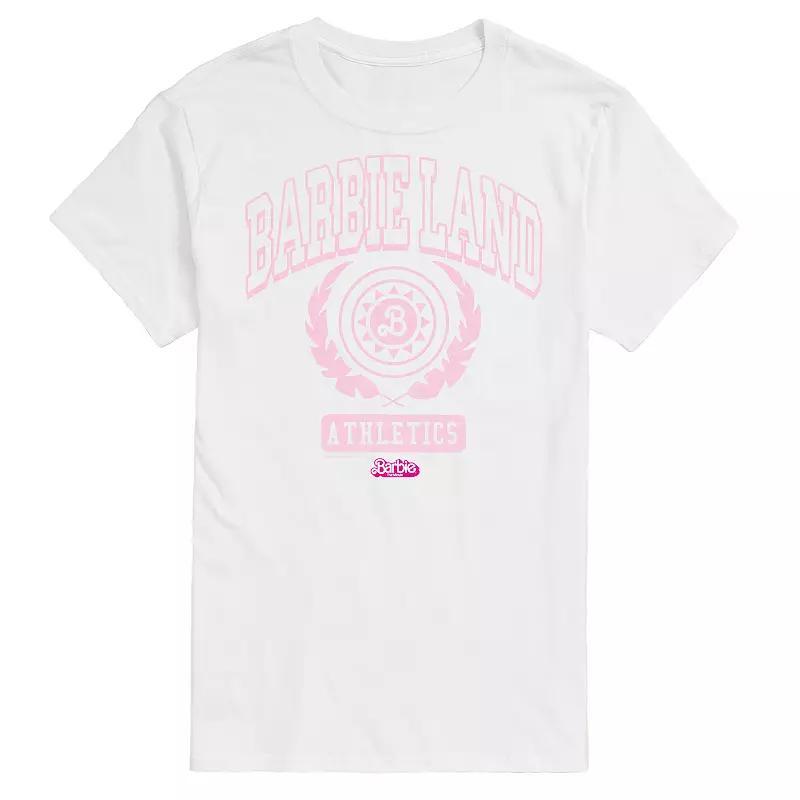 Big & Tall Barbie The Movie Barbie Land Athletics Graphic Tee, Mens Product Image