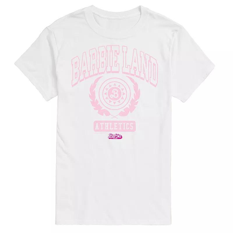 Big & Tall Barbie The Movie Barbie Land Athletics Graphic Tee, Mens Product Image