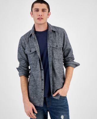 Sun + Stone Mens Grindle Regular-Fit Button-Down Flannel Shirt, Created for Macys Product Image