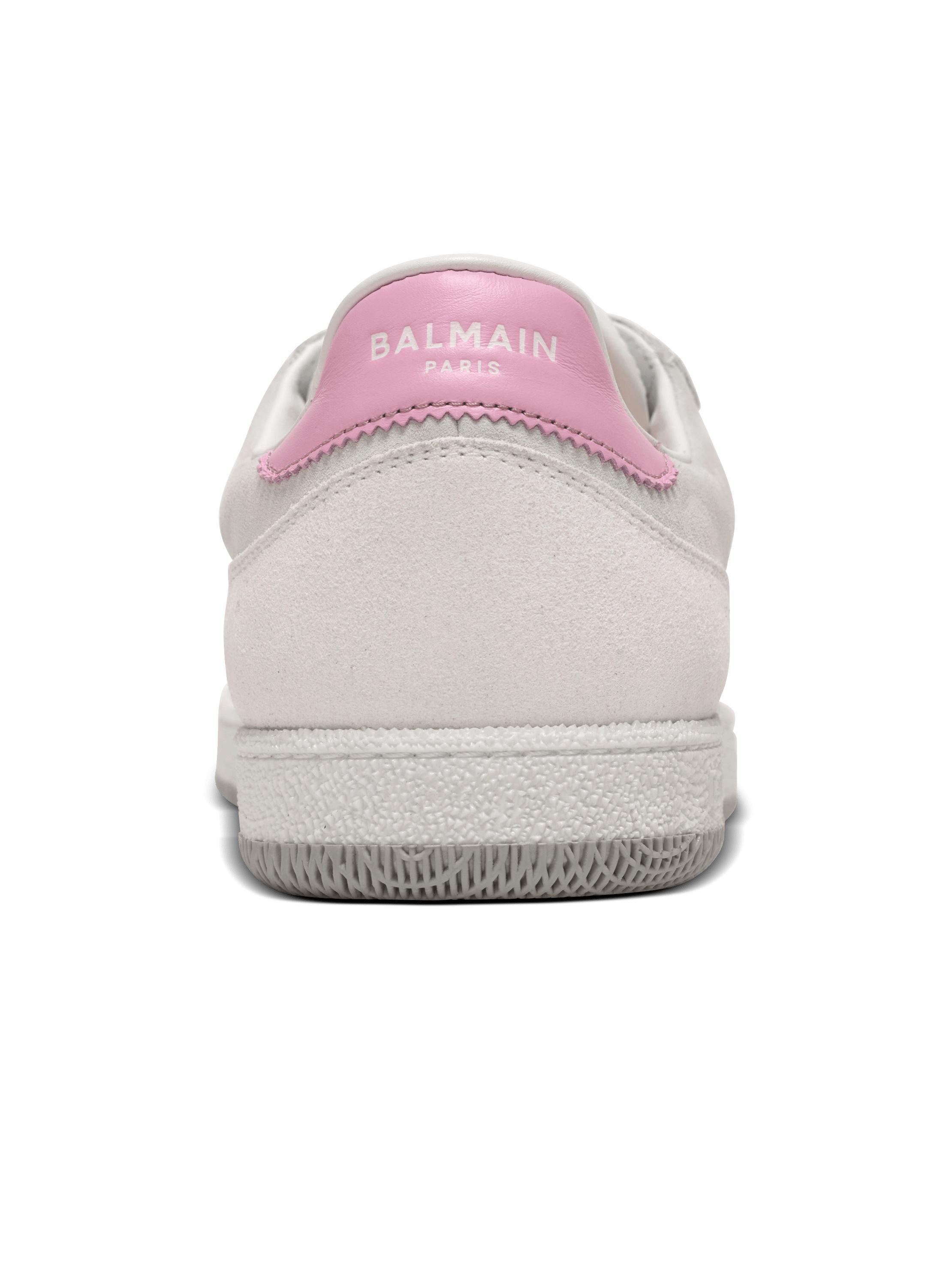 Balmain Swan sneakers in calfskin and suede Product Image