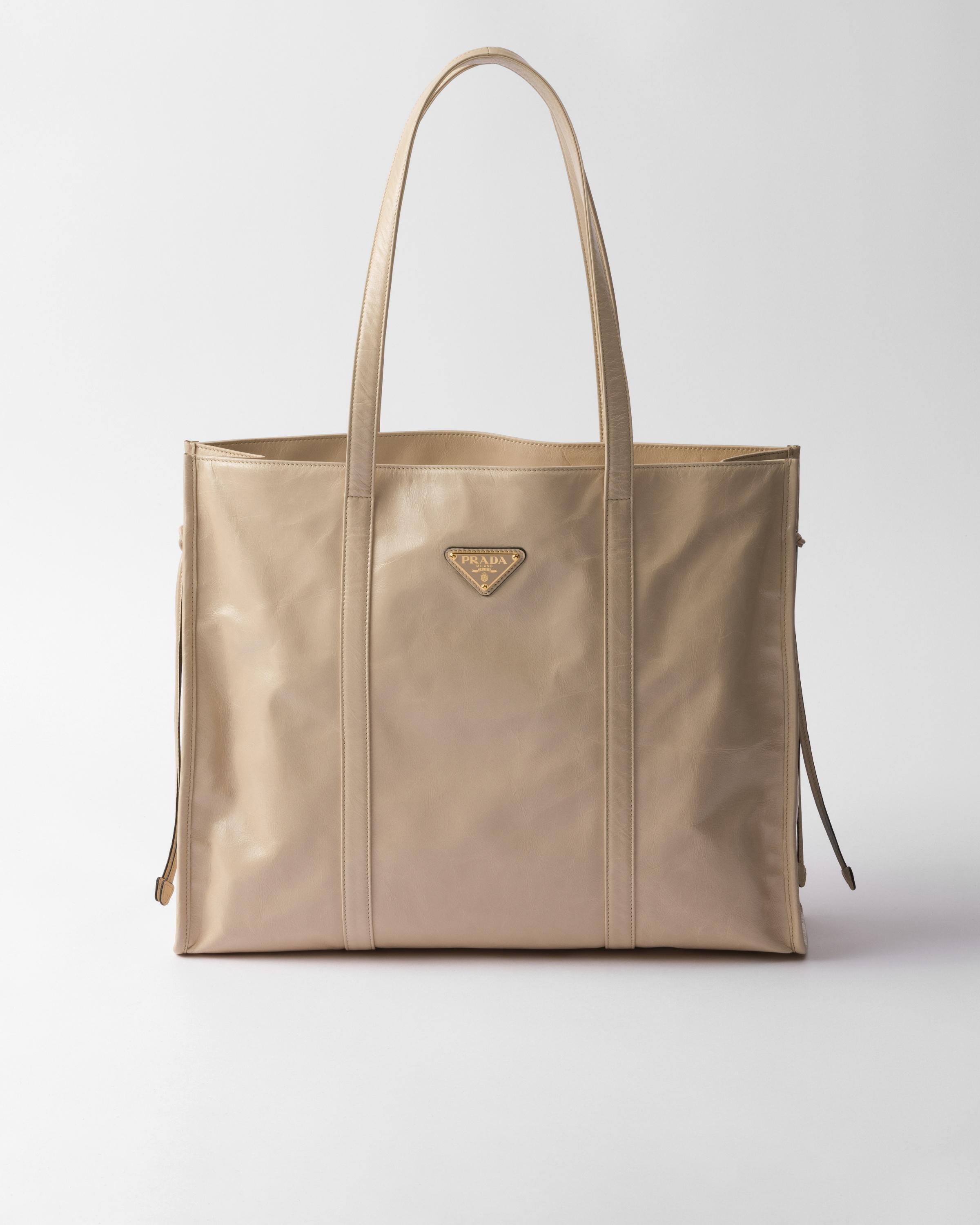 Large leather tote bag Product Image