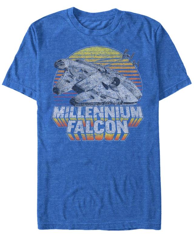 Star Wars Mens Classic Millennium Falcon Sunset Short Sleeve T-Shirt Product Image