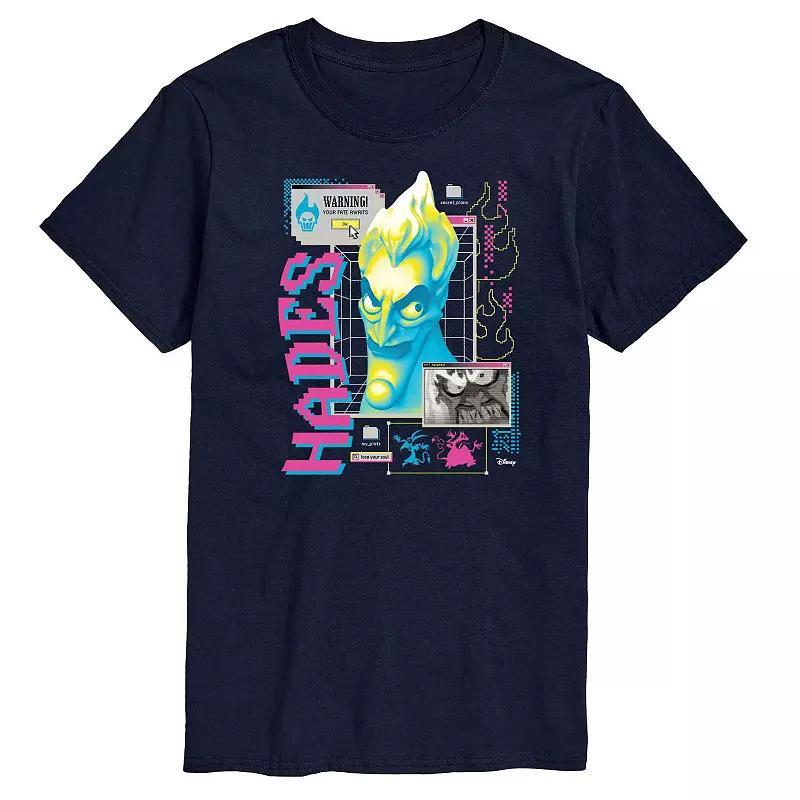 Disney Villains Hercules Hades Mens Vapor Graphic Tee Blue Product Image