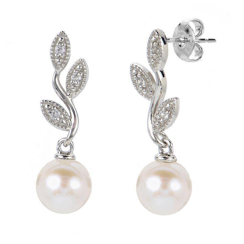 Pearlustre By Imperial Sterling Silver Freshwater Pearl Earring Product Image