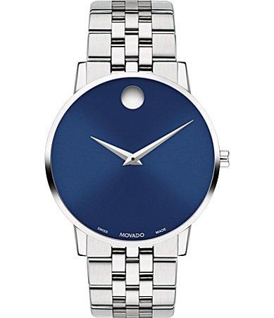 Movado Mens Museum Classic Quartz Analog Stainless Steel Bracelet Watch Product Image