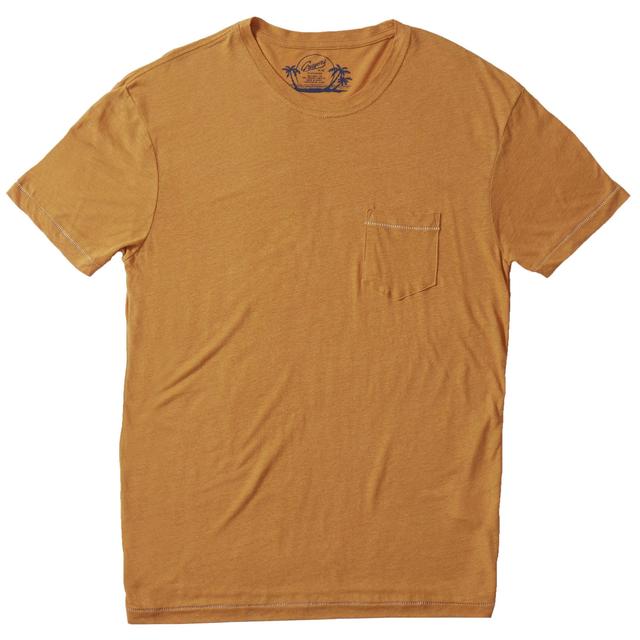 Safari Linen Blend Pocket Tee - Adobe (Final Sale) Product Image