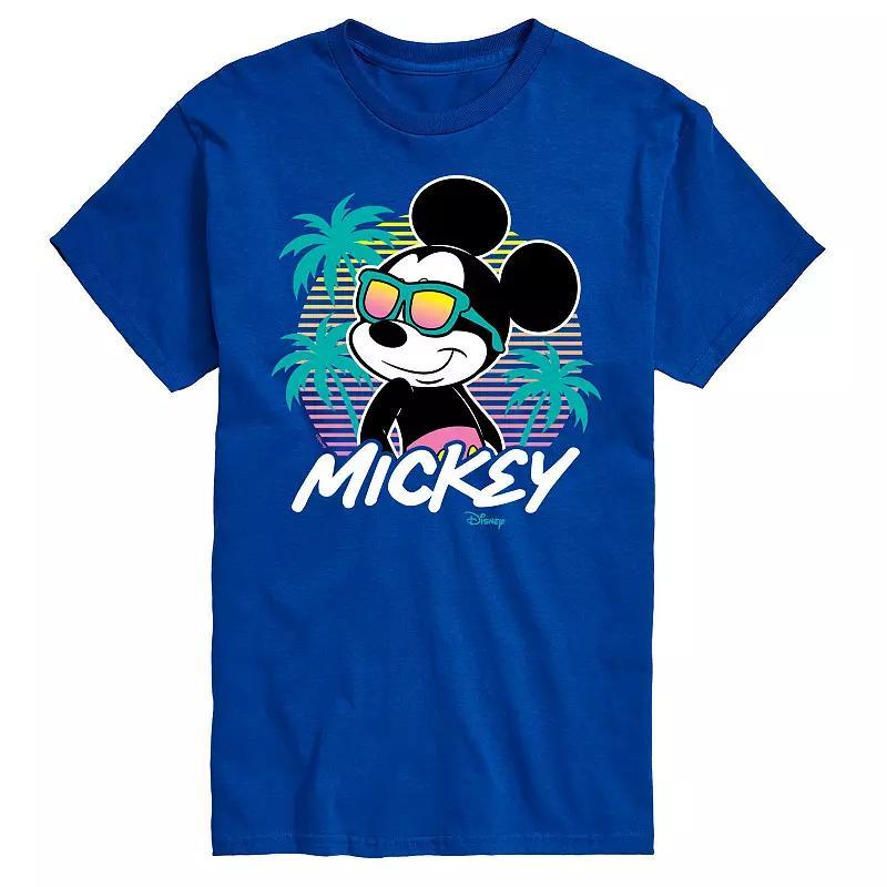 Disneys Mickey Mouse Big & Tall Sunset Graphic Tee, Mens Product Image