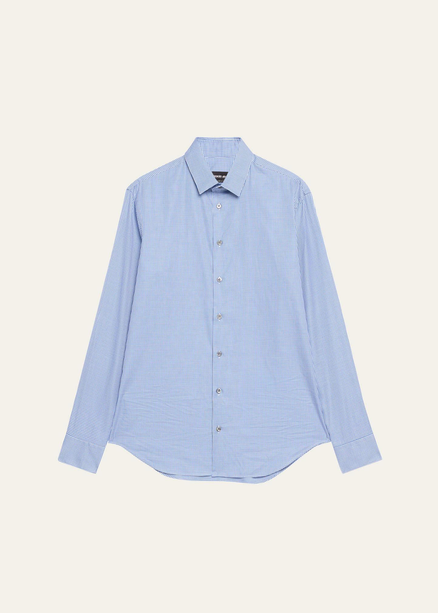 Mens Gingham Sport Shirt Product Image