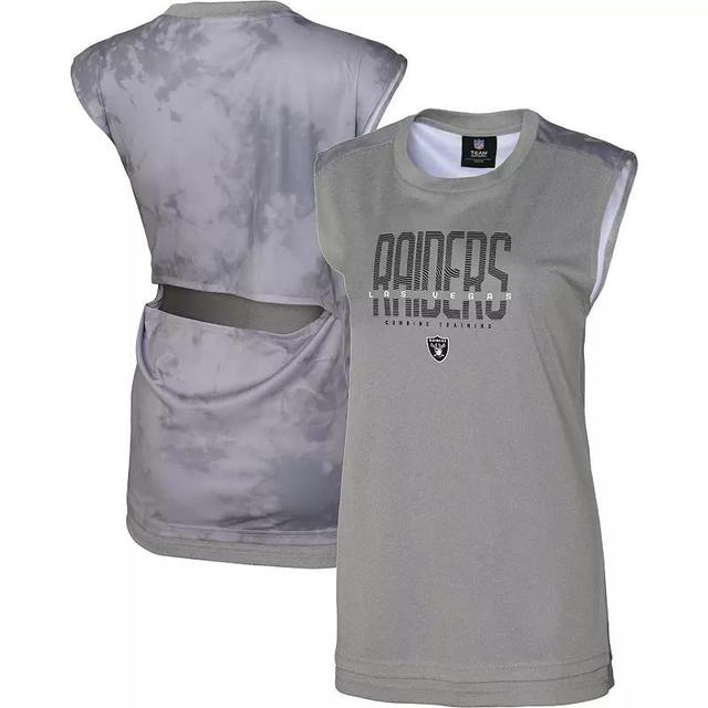 Womens Gray Las Vegas Raiders No Sweat Tank Top Product Image