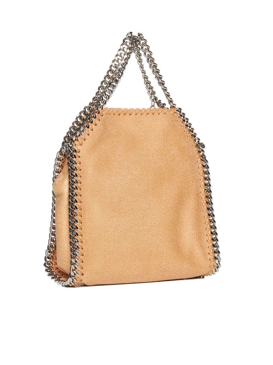 Falabella Tiny Hand Bags Beige In 浅褐色的 Product Image